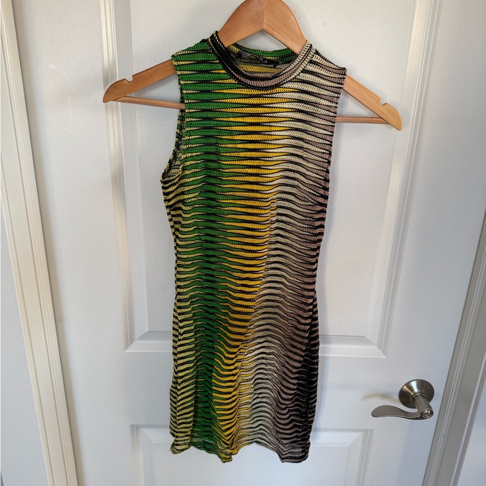 AKIRA Multicolor Striped Knit Top